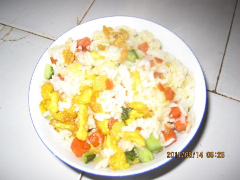 Fried Rice with Ham recipe