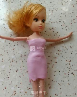 #aca音乐明星大赛#barbie Fondant Cream Cake recipe