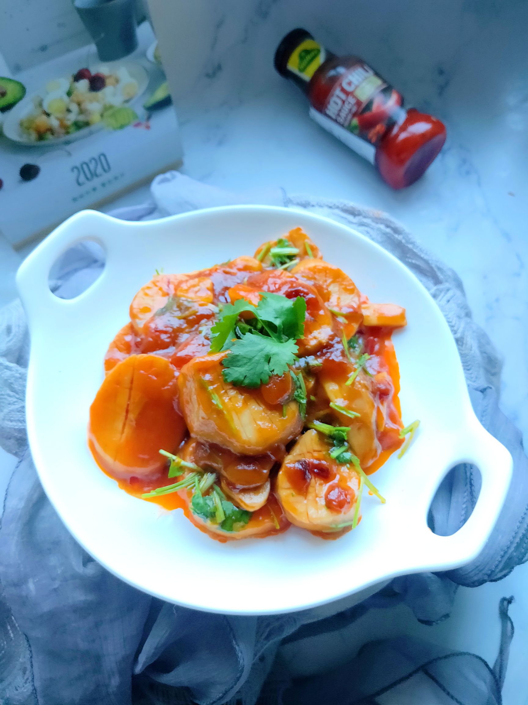 Pleurotus Eryngii in Tomato Hot Sauce recipe