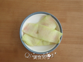 #信之美木耳试吃# Watermelon Peel Mixed with Fungus recipe