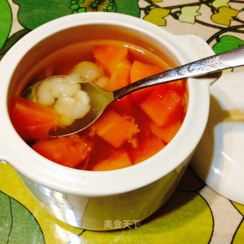 Stewed Hashima with Papaya recipe