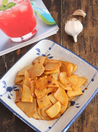 Spicy Potato Chips recipe