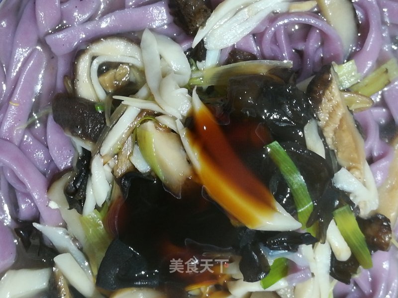 Sauce Fragrant Purple Potato Noodle recipe