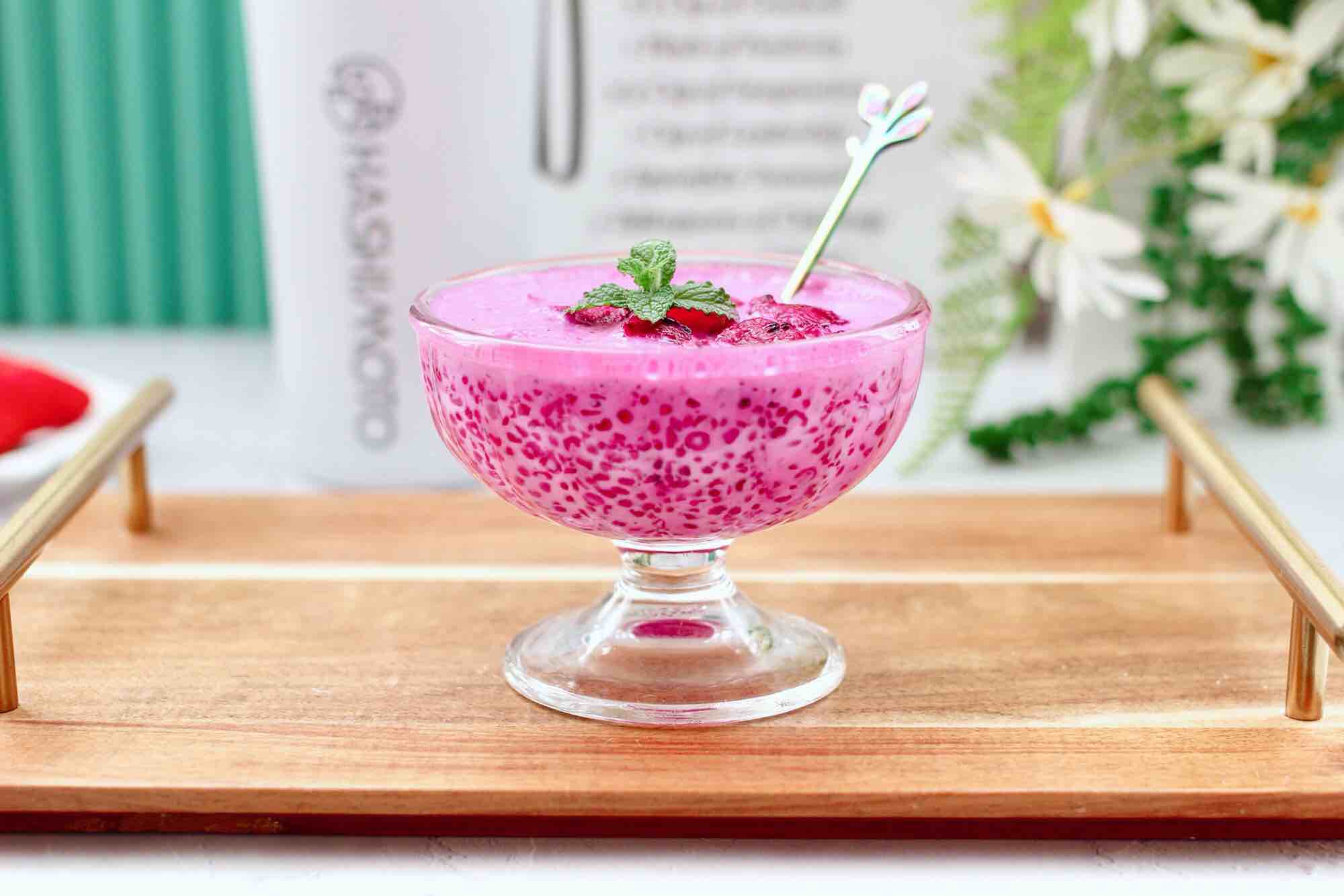 Dragon Fruit Sago recipe