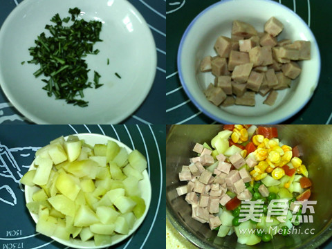 Colorful Rosemary Baked Potato Diced recipe