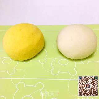 Baby Food Supplement Two-color Steamed Buns recipe