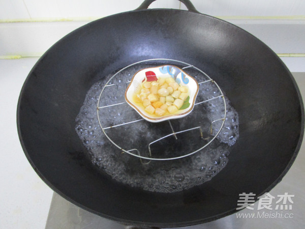 Sun Protein Vegetable Scallop Rice Cake Soup recipe