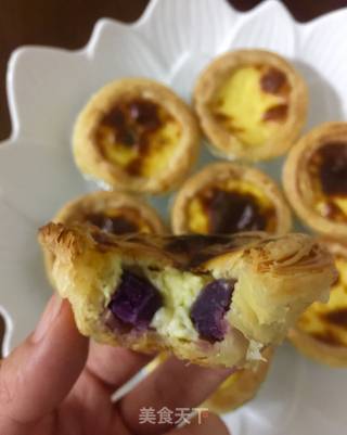 Cranberry, Purple Potato and Portuguese Egg Tart recipe