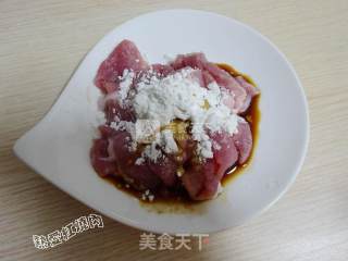 Fried Loofah with Sliced Pork recipe