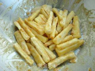 Golden Yam Strips recipe