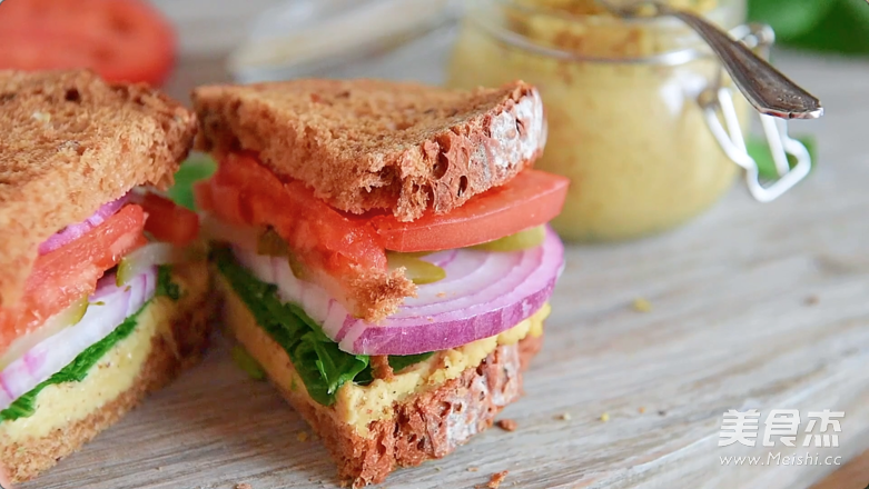 Chickpea Vegetarian Sandwich recipe