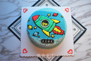 #trust之美#little Rocket Birthday Cake recipe