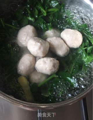 Watercress Meatball Soup recipe