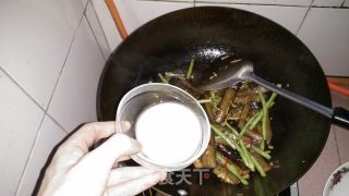 Stir-fried Beans with Black Eggplant recipe