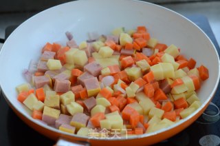 Ham Curry Braised Rice recipe