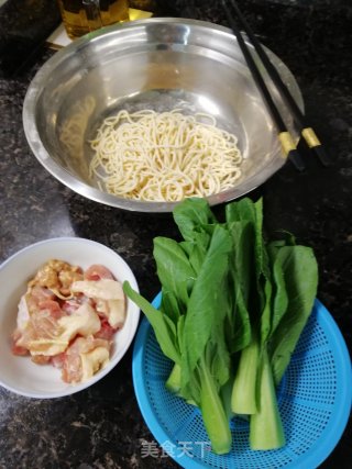Boiled Handmade Carrot and Egg Noodles recipe