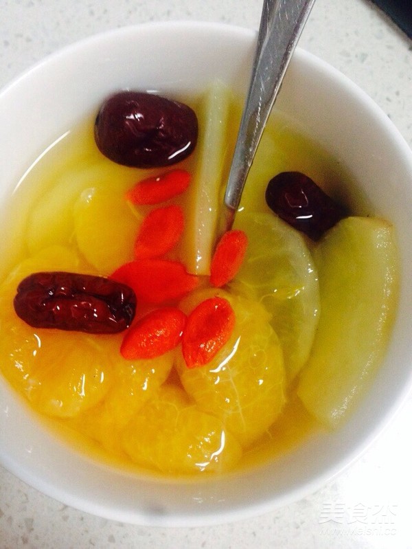 Apple, Orange, Red Date, Wolfberry Soup recipe