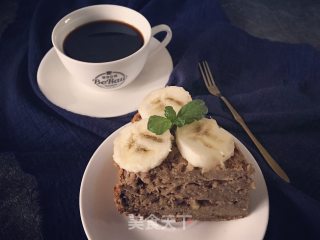 Original | Oil-free Flour-free Coffee Banana Wet Cake recipe