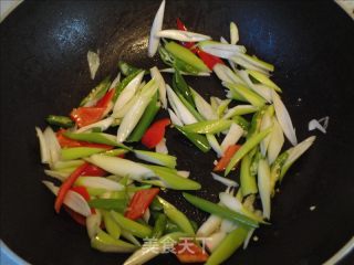 Stir-fried Bean Dan with Green Onions recipe