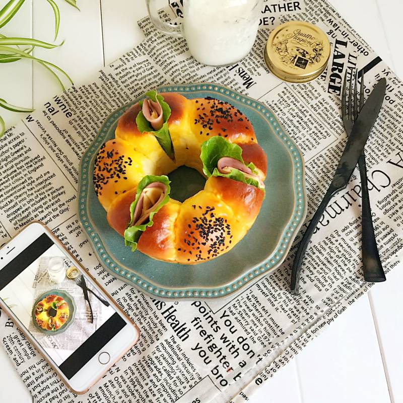 #aca烤明星大赛#double Flavor Garland Bread recipe