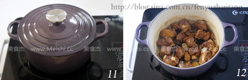 Braised Pork Ribs with Baby Abalone recipe