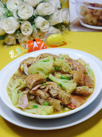 Curry Mantis Shrimp and Cauliflower