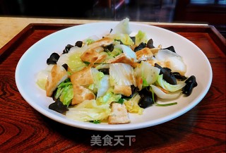 Stir-fried Cabbage with Fungus Tofu recipe