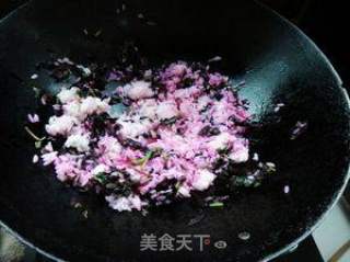 Love The Pink Color-amaranth Fried Rice recipe