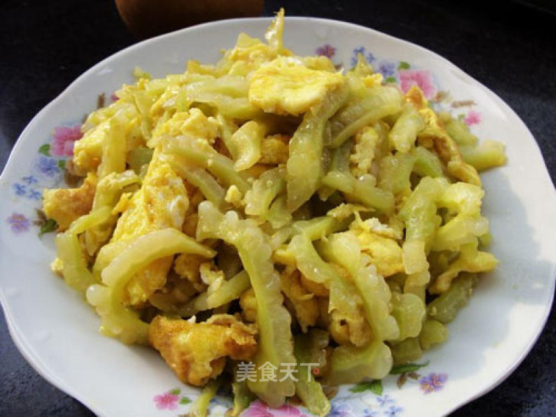 Clear Fat After The Holiday ---scrambled Eggs with Bitter Gourd recipe