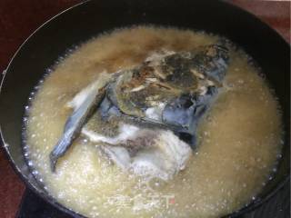 Braised Fish Head with Scallions recipe