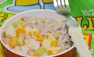 Colorful Soba Noodles