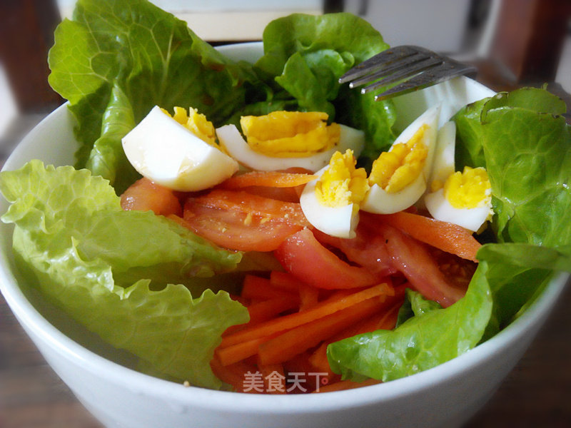 Vegetable Salad with Oil and Vinegar recipe