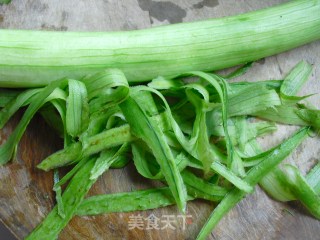 Steamed Loofah with Garlic Vermicelli recipe