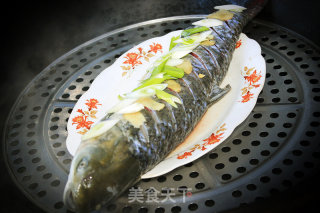 Steamed Fish with Scallion Oil recipe