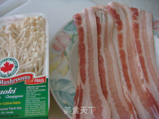 Bacon Enoki Mushroom Roll recipe