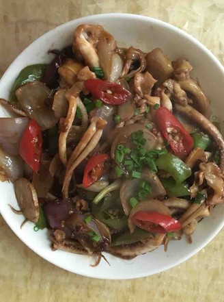 Spicy Stir-fried Squid Mustard recipe