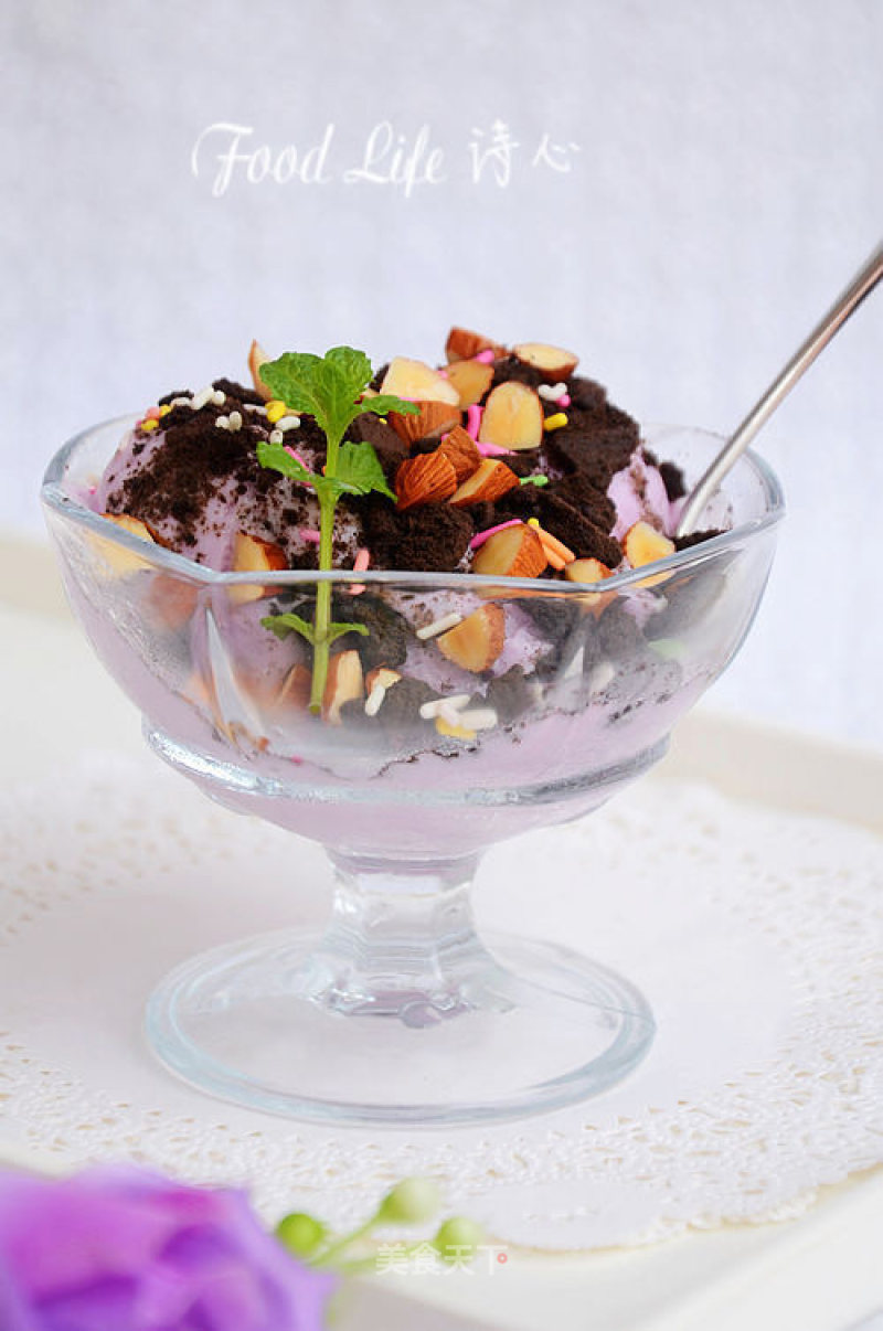 【oreo Purple Sweet Potato Ice Cream】 recipe