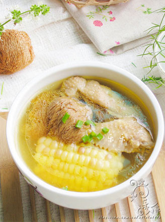 Corn Hericium Mushroom Chicken Soup recipe