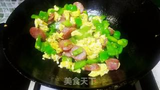Sausage Stir-fried Bell Peppers recipe