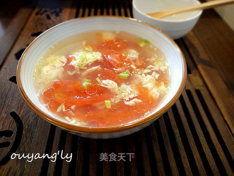 Tomato Soup with Egg recipe