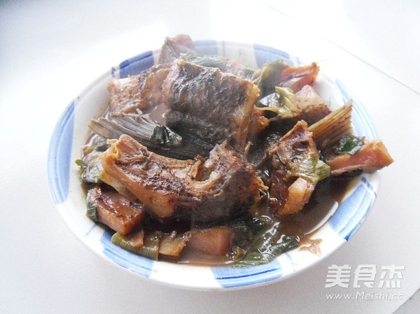 Roasted Dried Fish with Scallions recipe