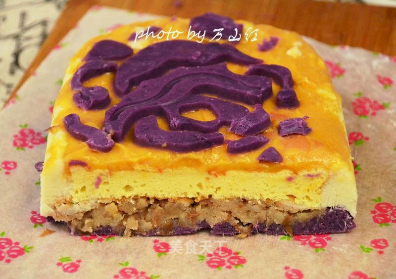 Three-color Mashed Potato Cake recipe