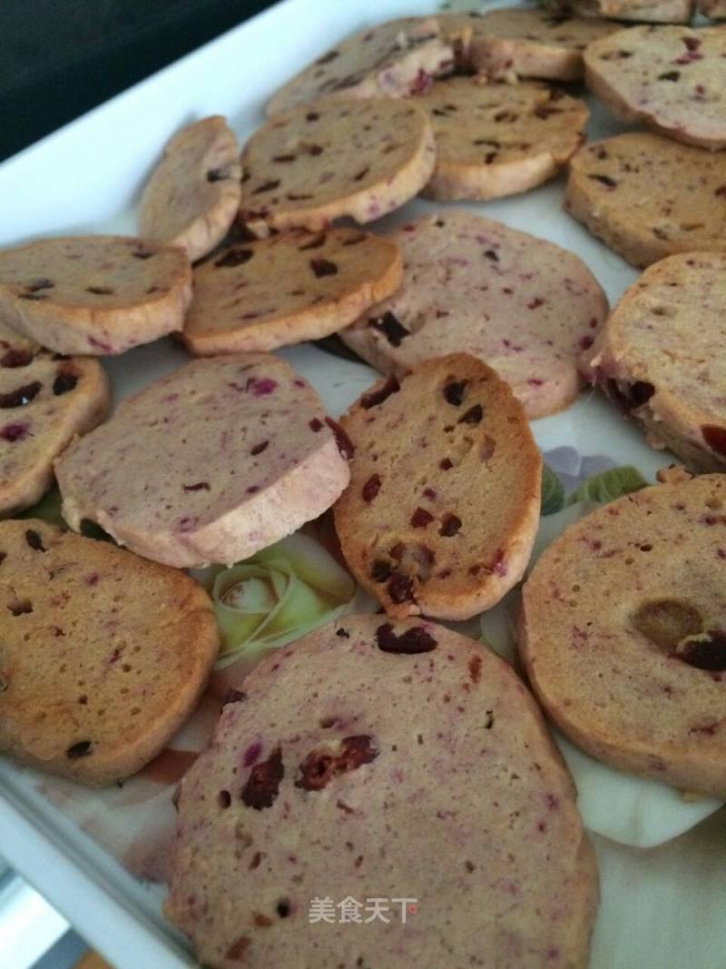 Purple Sweet Potato Cranberry Biscuits recipe