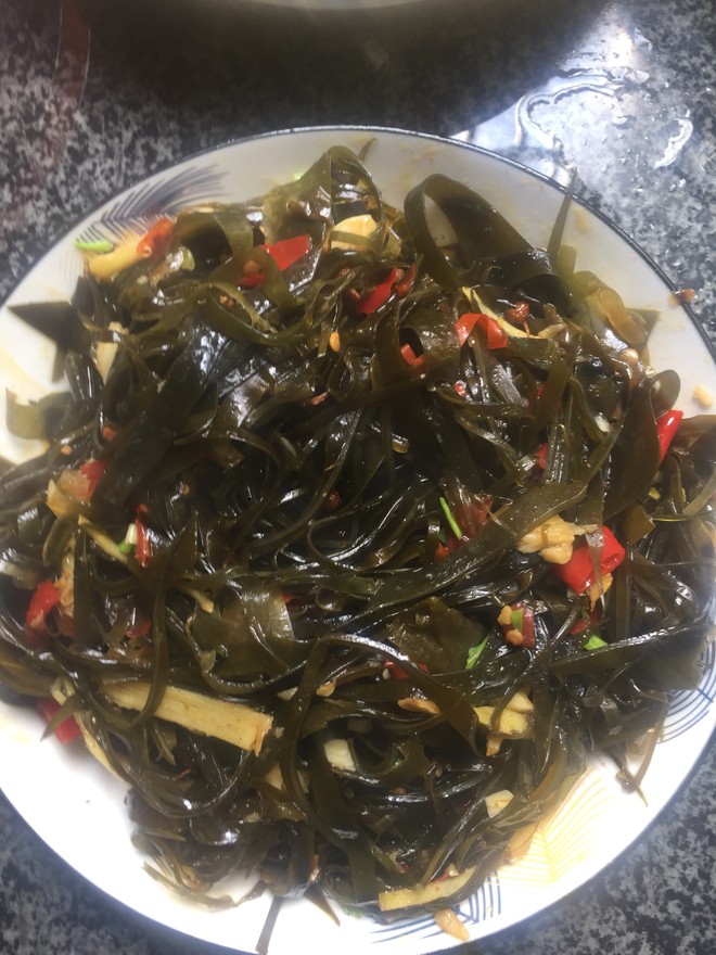 Stir-fried Kelp Shreds with Super Rice recipe