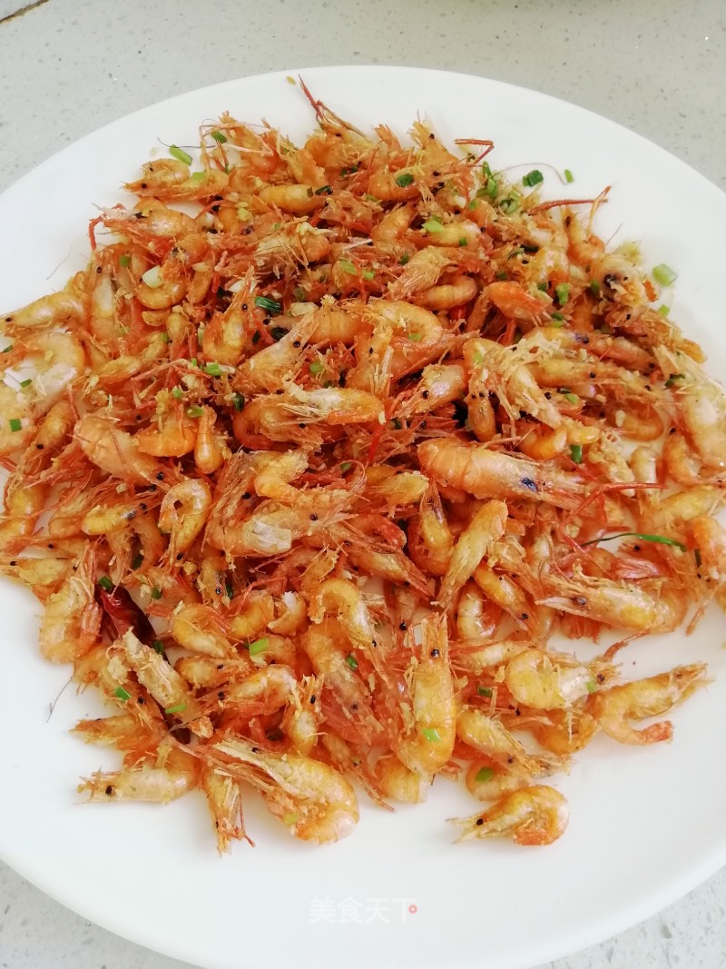 Fried Small River Prawns recipe