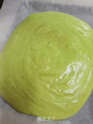 Spinach Fruit Cake Roll recipe