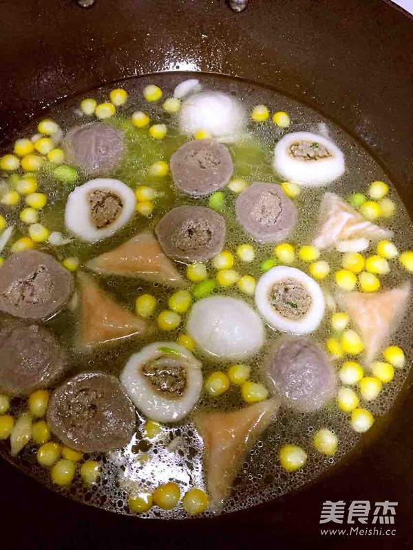 Lazy Version Hot Pot Meatball Soup recipe