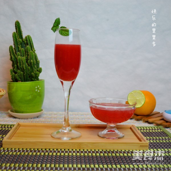 Watermelon Lemon Cocktail Juice recipe