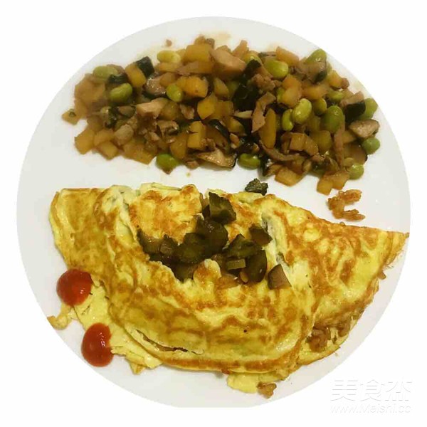 Home-cooked Omelet Rice recipe