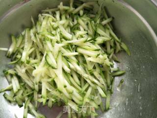 Cucumber with Mustard Oil and Enoki Mushrooms recipe